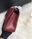 Сумка Large Classic Grained Calfskin Bag Maroon